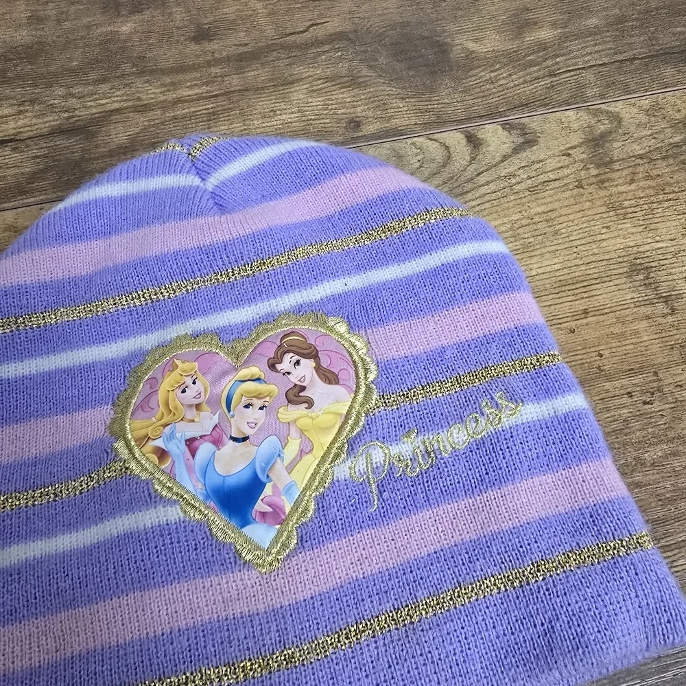 Disney Princess Toddler Girls Striped Beanie